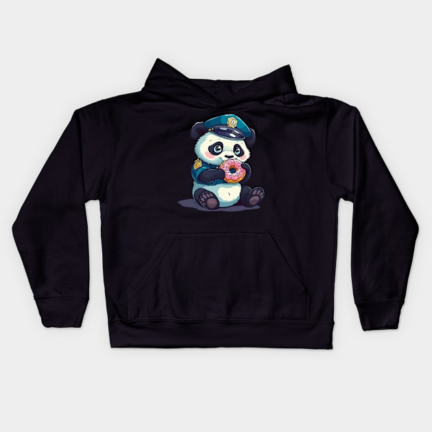 police panda Kids Hoodie by weirdesigns